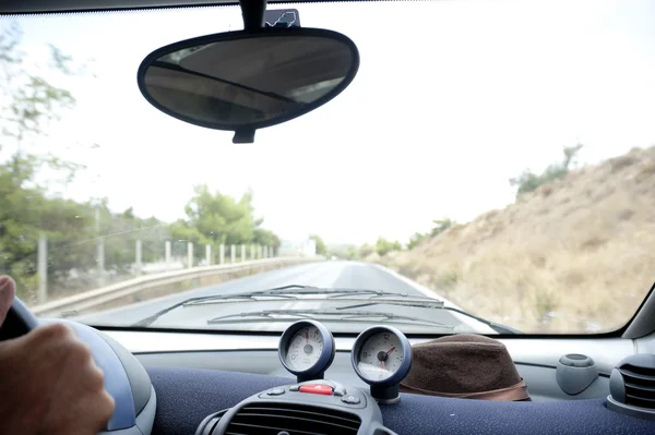 Inside car view — Stock Photo, Image