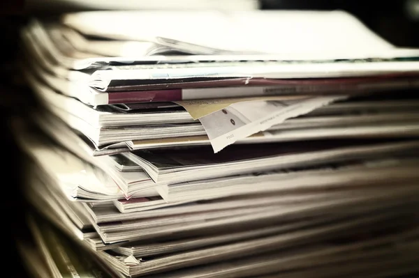 Pile of magazines — Stock Photo, Image