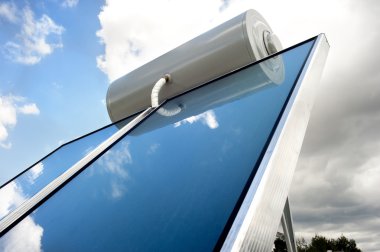 Solar water heater clipart