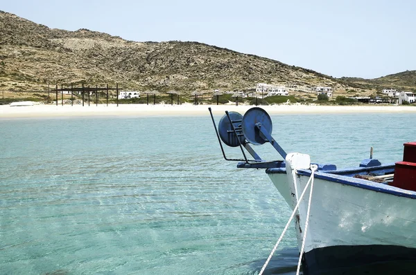 Maganari ビーチ、イオス島、ギリシャの眺め — ストック写真