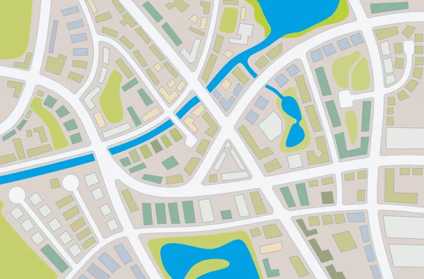 Şehir haritası — Stok fotoğraf