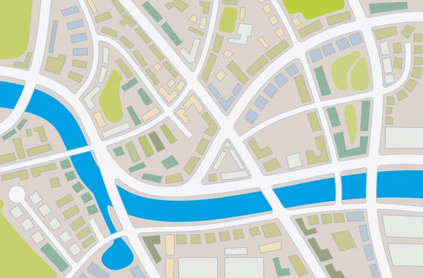 Plattegrond van de stad — Stockfoto