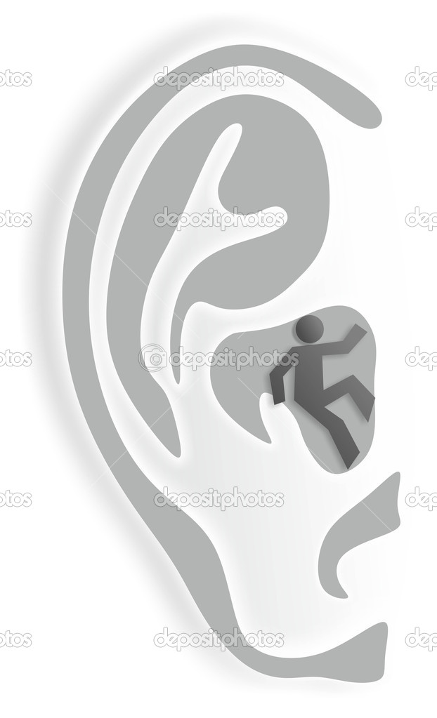 Man in ear