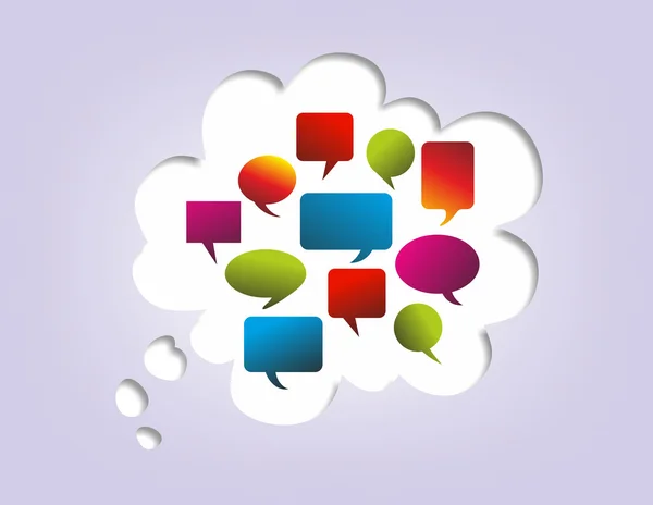 Speech bubbles — Stock Photo, Image