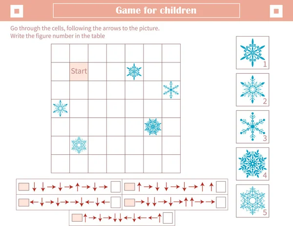 Ein Spiel Für Kinder Entwicklung Des Räumlichen Denkens Gehen Sie Vektorgrafiken