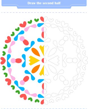  Çocuklar için eğitici bir oyun. Çember ve eş