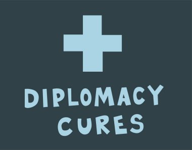 Diplomasi yakınlarındaki mavi haçın çizimi koyu arkaplanda harfleri iyileştirir 