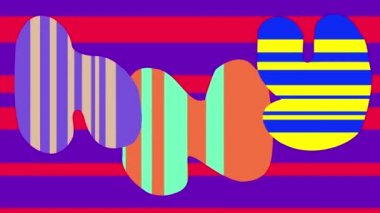 Abstract handdrawn painting multicolor animation. With lo- fi scratch texture.