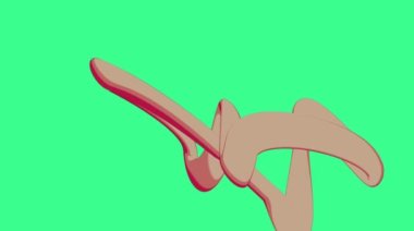 3D animation abstract art cartoon background meta infinity motion design