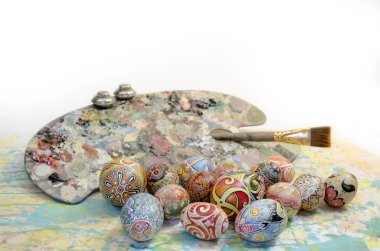 Paskalya yumurtaları Fırça Palet