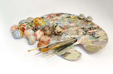 Paskalya yumurtaları Fırça Palet