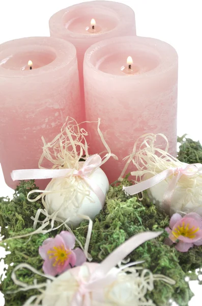 Easter egg candles — Stock Photo, Image