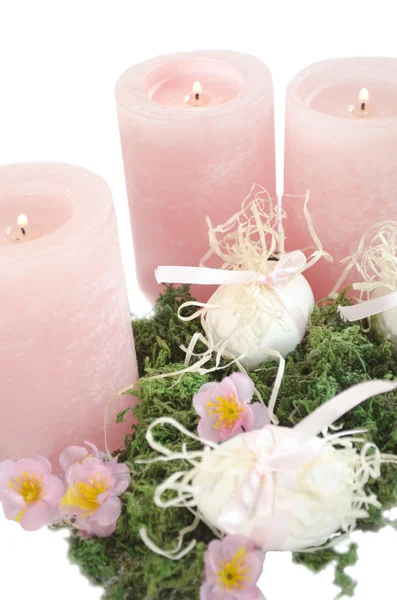 Easter egg candles — Stock Photo, Image