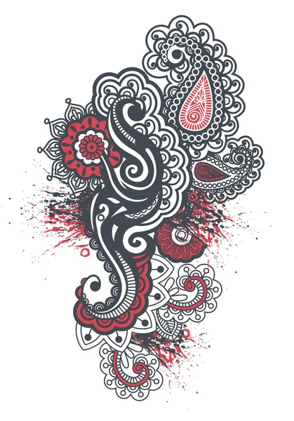 Tatoo patrón indio — Vector de stock