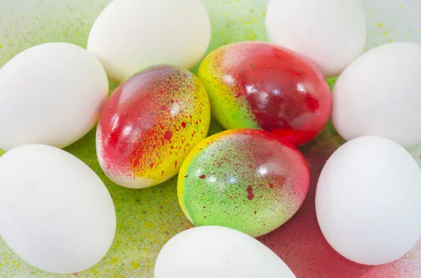 Аэрозоль пасхальных яиц — стоковое фото