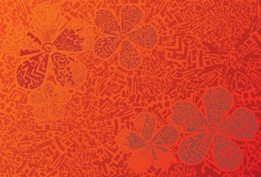 techno çiçek arka plan