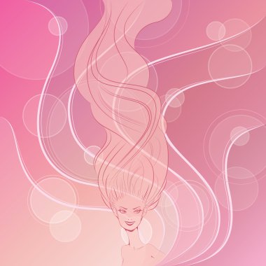 saç arka moda stil rüzgarda