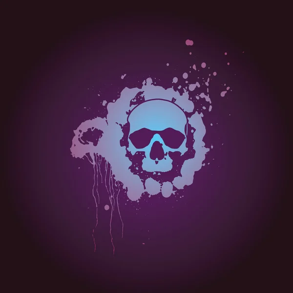 Skull paint — Stock Vector