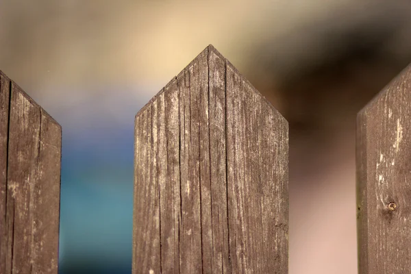 Ahşap bir çitin detayları