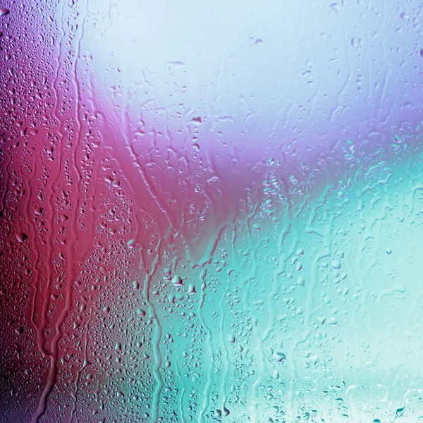 Goccia d'acqua su vetro — Foto Stock