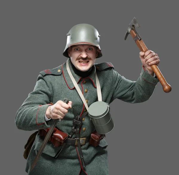 Birinci Dünya Savaşı sırasında Alman Piyade. — Stok fotoğraf