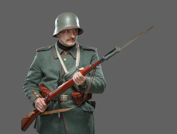 Az első világháború alatt a német gyalogos. — Stock Fotó