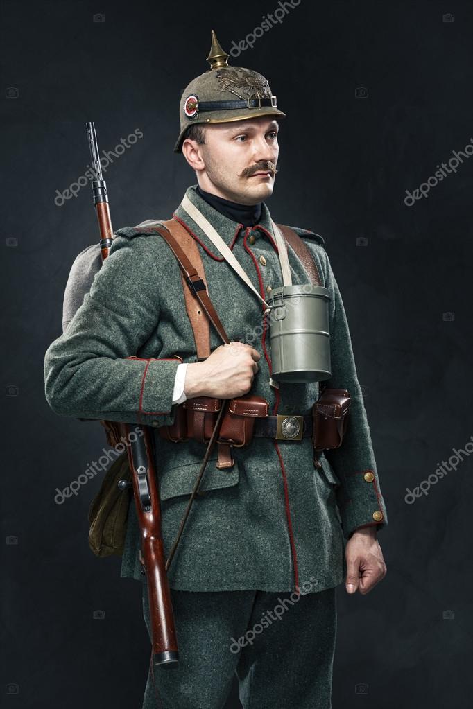 Infantería alemana durante la primera guerra mundial — Foto de