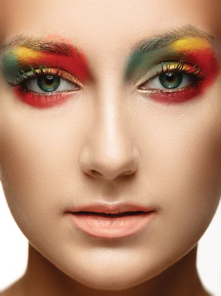 Creative makeup. Beauty Model Woman Face. — Stock Photo, Image