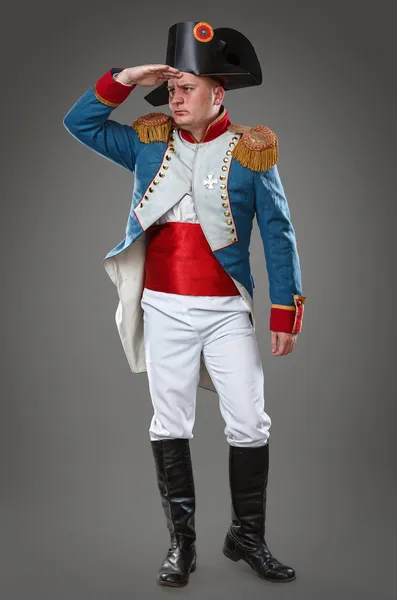 Actor vestido de Napoleón — Foto de Stock