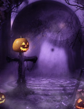 Tablo ve denizin ortasında iki sandalye