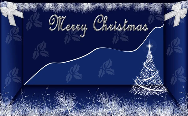 Blue Christmas Background Design — Stock Photo, Image