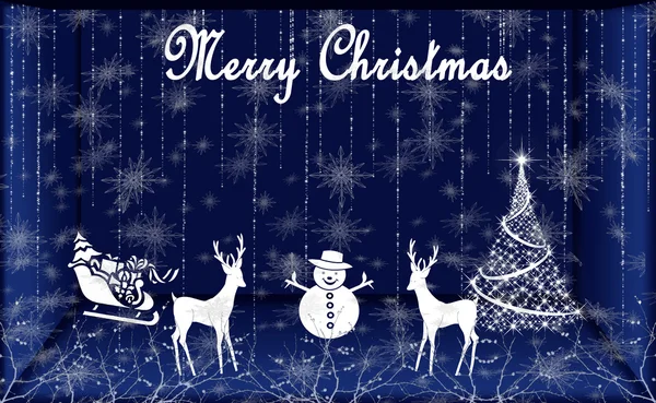 Blue Christmas Background Design — Stock Photo, Image