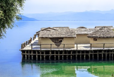 Ohri Gölü tarafından bina etno mimari