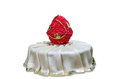 Elegant cake with Easter egg decoration clipart