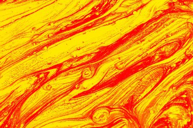 Abstract marble hand painted background in modern art style with fluid free-flowing ink and acrylic painting technique.