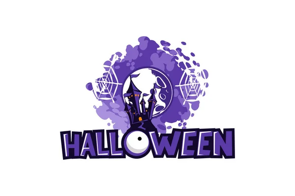 Gelukkige Halloween Vector Illustratie Geschikt Voor Wenskaart Poster Banner — Stockvector