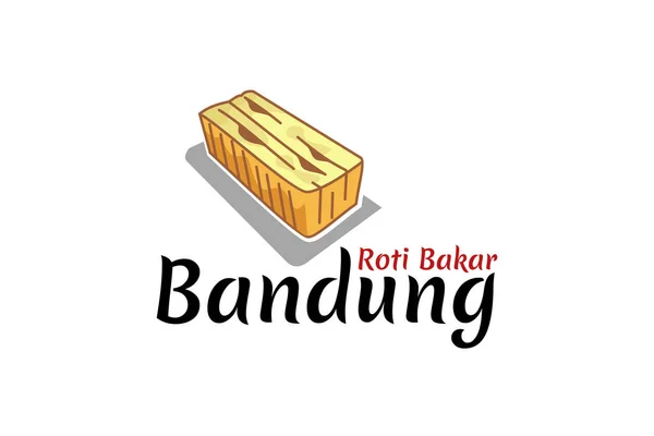 Translation Bandung Specialty Toast Toast Typical Bandung Region West Java — 图库矢量图片