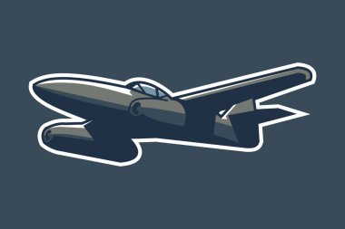 Alman 2. Dünya Savaşı avcı uçağı vektör çizimi