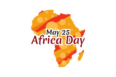 25 Mayıs, Afrika Günü vektör illüstrasyonu. Tebrik kartı, poster ve afiş için uygun.
