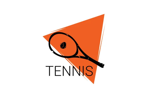 Tennis Sport Vector Line Icon Sportman Equipment Sign Sport Pictogram — Stock Vector