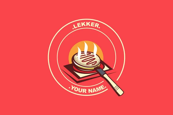 Kue Lekker Traditional Thin Crispy Crepes Popular Indonesian Street Food — 图库矢量图片