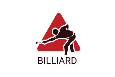 billiard sport vector line icon. playing billiard. sport pictogram, vector illustration.