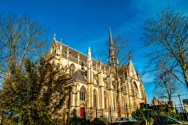 Side View Basilica Blessed Sacrament Basilica Meerssen Lower Perspective Wonderful —  Fotos de Stock