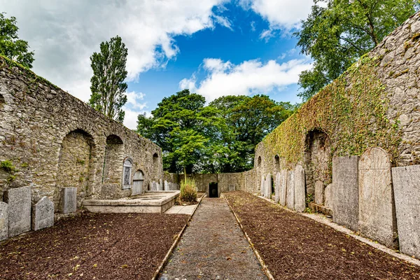 Interior Abbey Graveyard Path Middle Tombstones Town Athlone Wonderful Spring — Stock Photo, Image