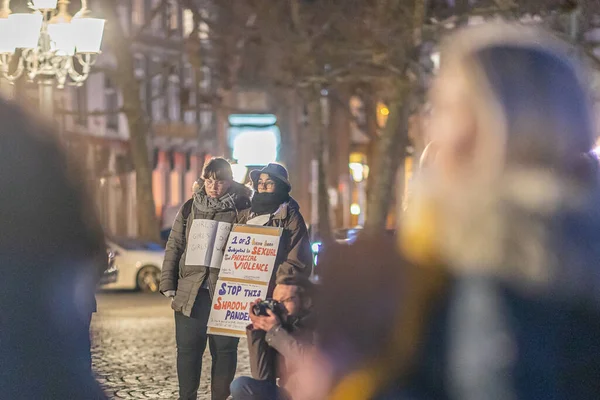 Maastricht Jižní Limburg Nizozemsko Března 2022 Mezinárodní Den Žen Projevy — Stock fotografie