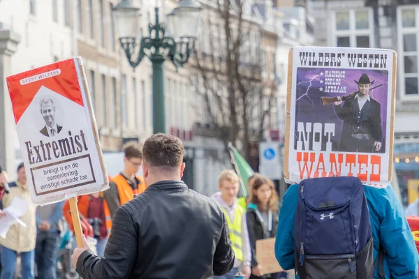Maastricht South Limburg Ολλανδία Μαρτίου 2022 Διαδήλωση Χωρίς Ρατσισμό Χωρίς — Φωτογραφία Αρχείου