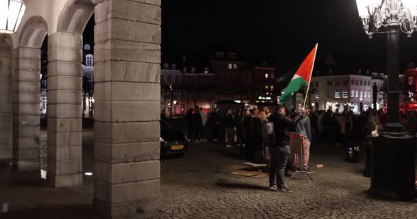 Maastricht Södra Limburg Nederländerna Mars 2022 Internationella Kvinnodagen Tal Demonstration — Stockvideo