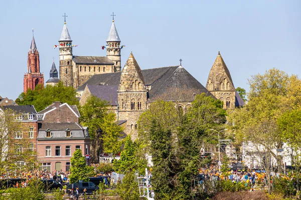 Maastricht South Limburg Netherlands April 2022 King Day Celebration People — Foto de Stock