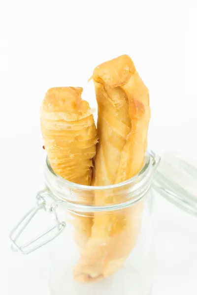 Two puff stick in jars — Stock Photo, Image