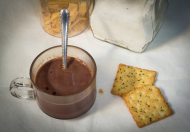 çikolata ile taze kahvaltı